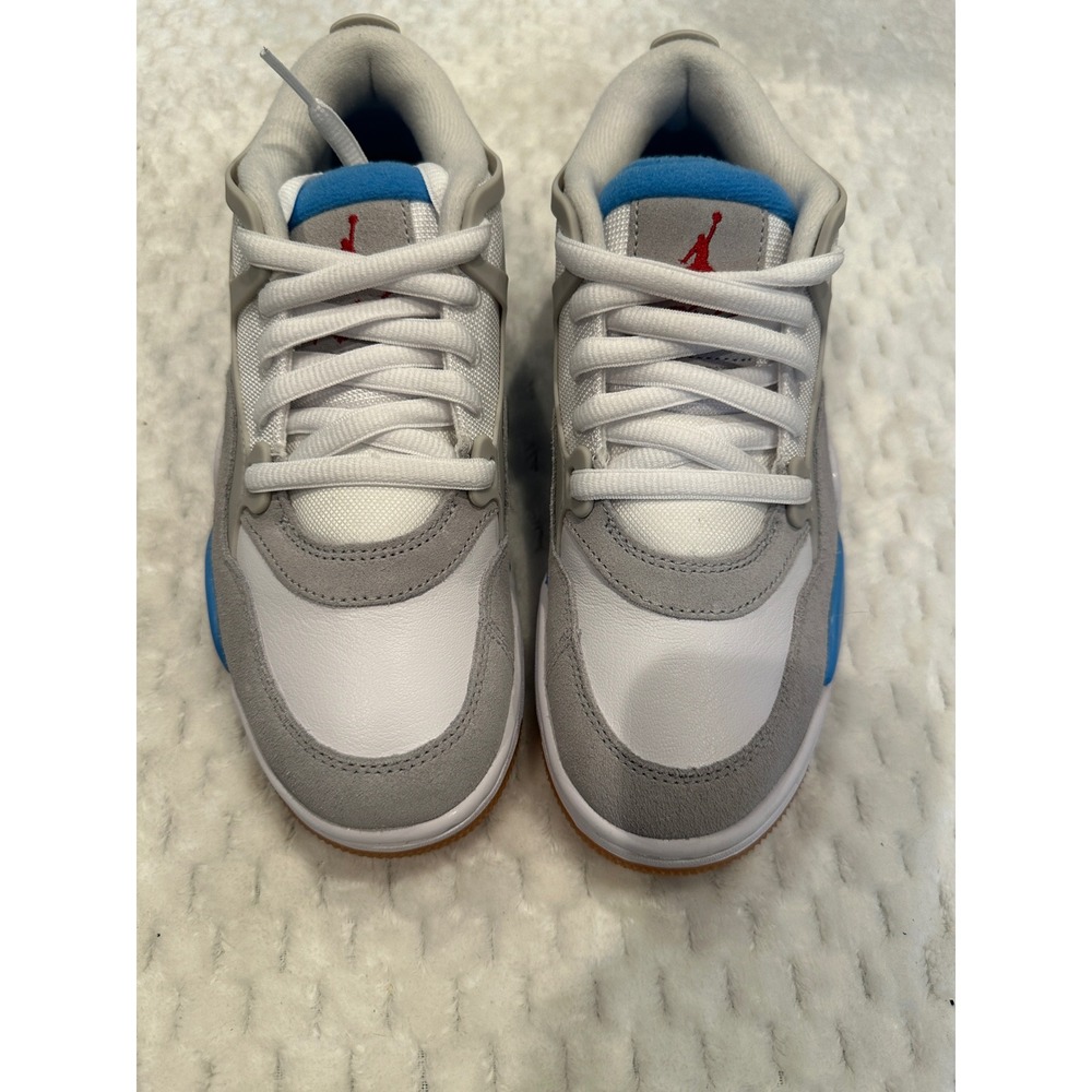 Air Jordan 4 RM GS White Neutral Grey University Blue FQ7938-104 Size 6Y - Picture 2 of 10